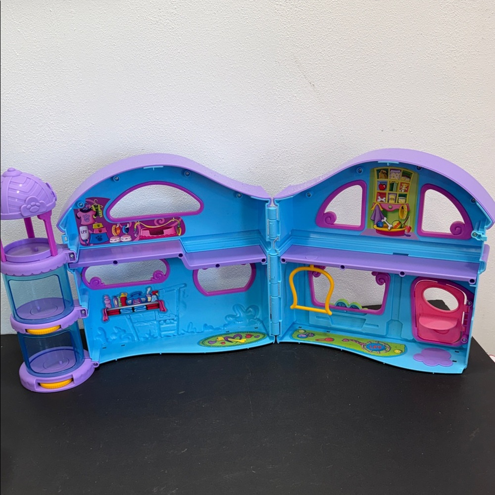 Hasbro Littlest Pet Shop House Playset 2024 LPS Dollhouse purple blue - Picture 5 of 7